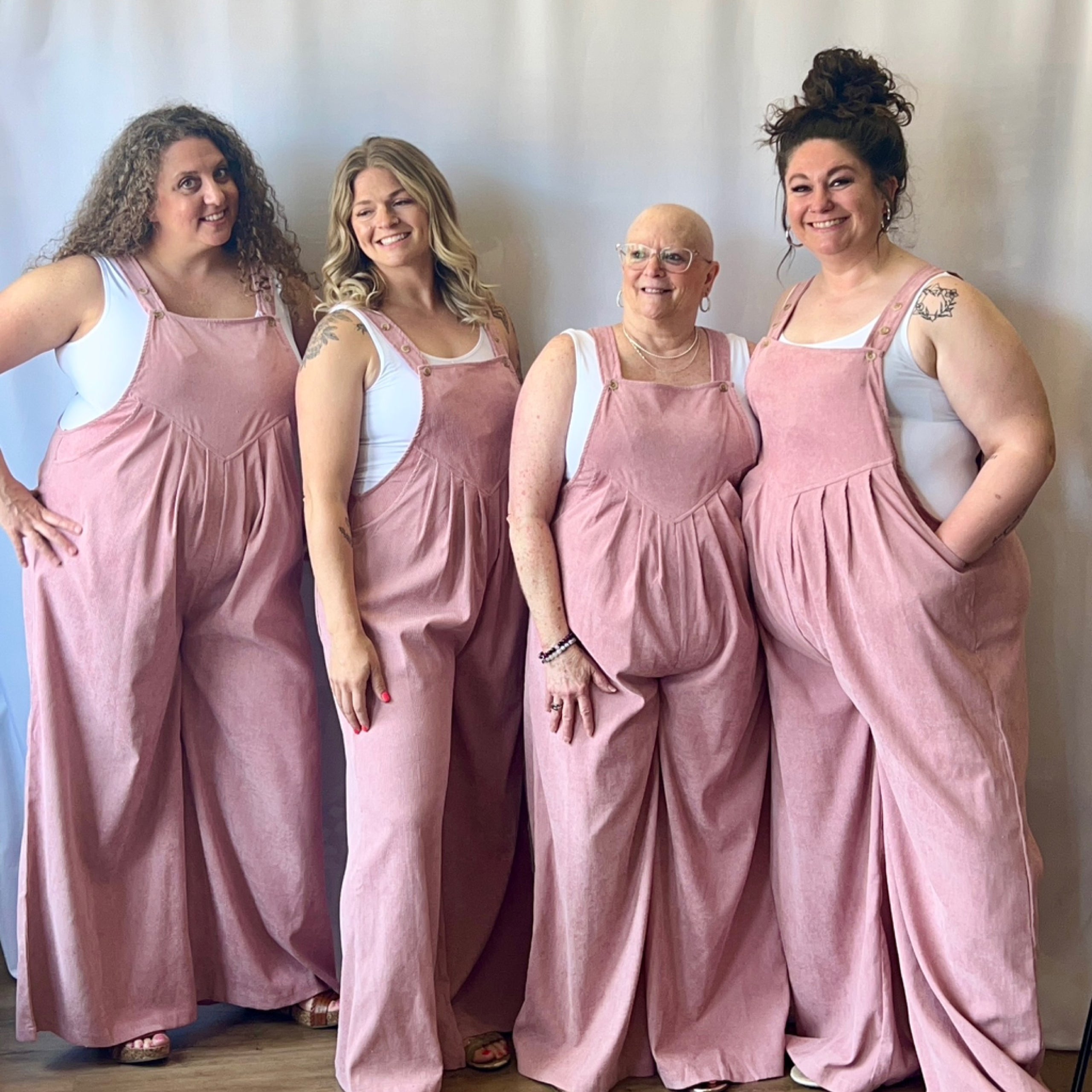 Pink overalls plus size online